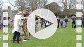 FZ012947 Archers at Glastonbury Abbey.mp4